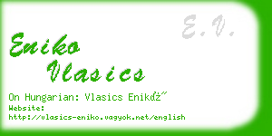 eniko vlasics business card